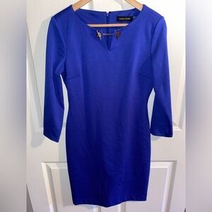 Ivanka Trump Blue Long Sleeve Dress, Size 8, Work Attire, Office
